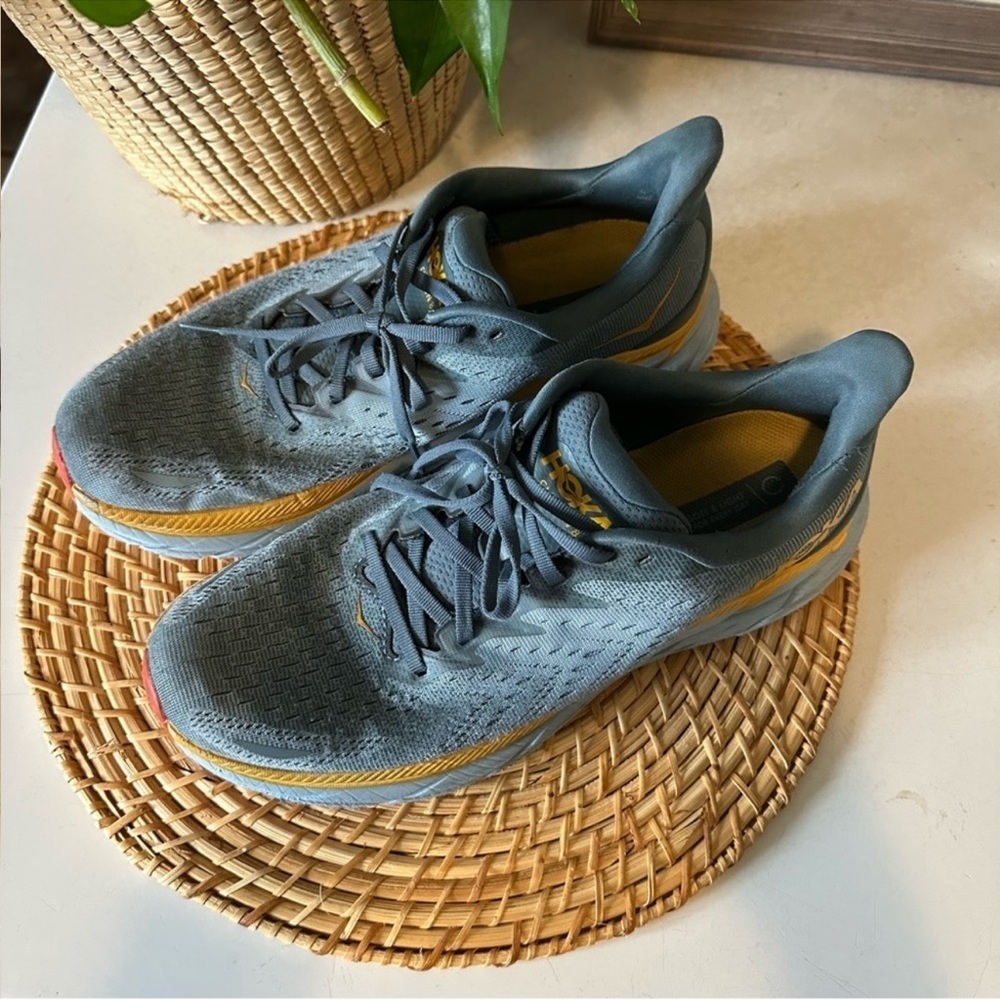 Hoka Men’s Clifton 8 Max Cushioned Road Running Sneaker Blue 10.5 - Picture 3 of 13